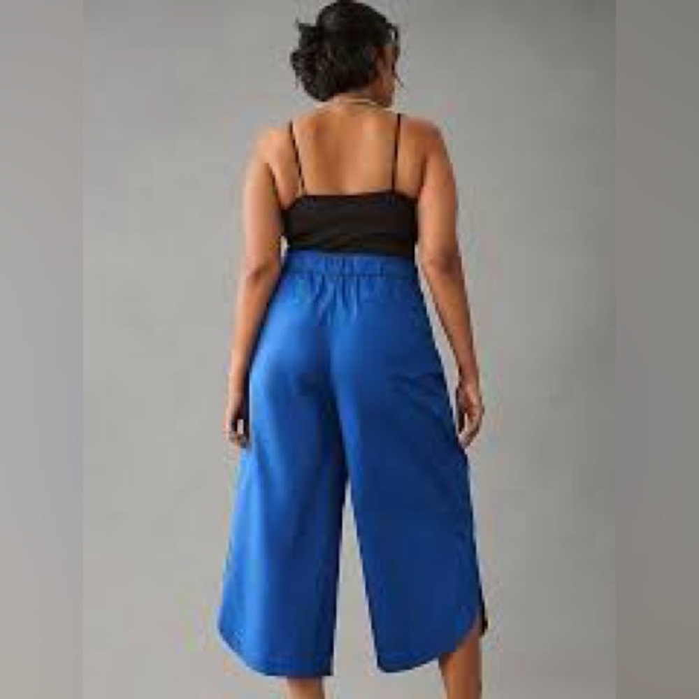 Anthropologie Royal Blue Wide-Leg Pants